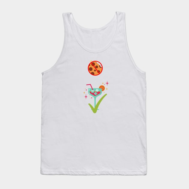 No cookies just Cocktails Tank Top by Hssinou